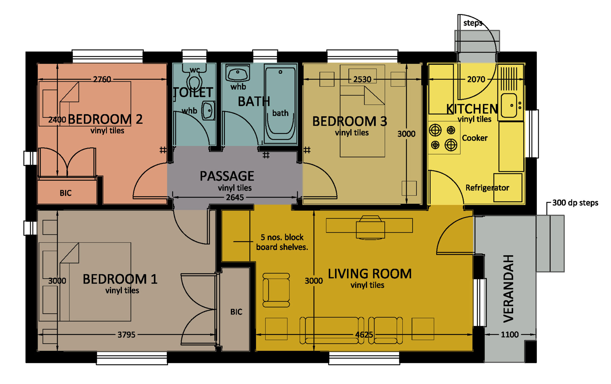 3 Bedroom House Plans And Designs In Botswana Www resnooze